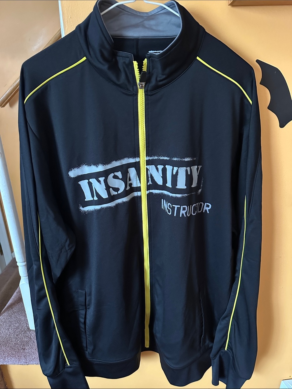 Instructor Black Performance Jacket with Yellow Trim